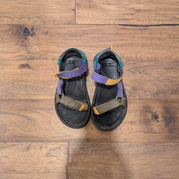 Teva woman's sandals - black purple orange teal, 5 - Picture 3 of 5